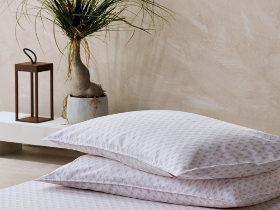 Μαξιλαροθήκες Pagoda 35A (Σετ 2τμχ) Dusty Pink-Ecru Kentia 50Χ70 100% Βαμβακοσατέν