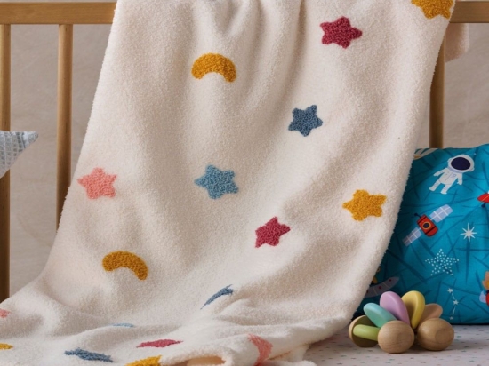 Κουβέρτα Βρεφική Astero 12 Multi Kentia Κούνιας 100x140cm Πολυέστερ