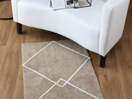Χαλάκι Veda 04 70X130 Taupe Kentia 70Χ130cm