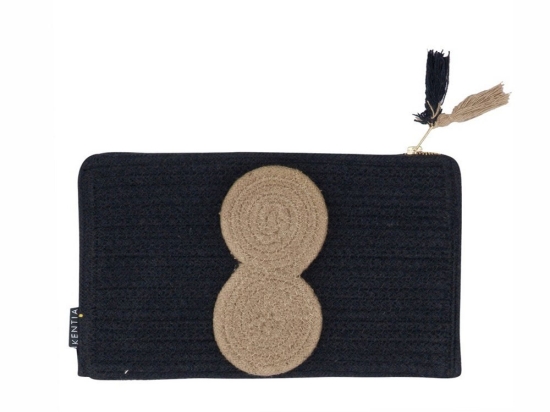 Τσαντάκι - Νεσεσέρ Purse 251 (30X18) Black-Natural Kentia