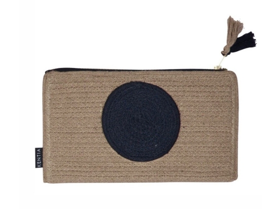 Τσαντάκι - Νεσεσέρ Purse 252 (30X18) Black-Natural Kentia