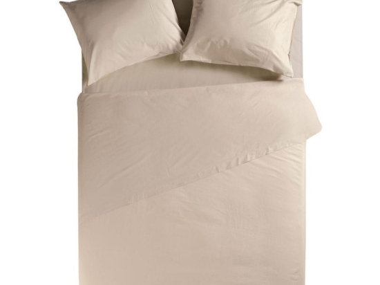 Σεντόνι Με Λάστιχο Basic Beige Nef Nef King Size 180x230cm Με Λάστιχο 100% Βαμβάκι