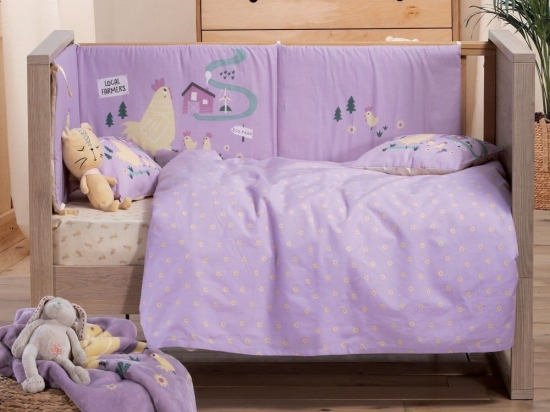 Πάπλωμα Βρεφικό Piu Piu Lilac Nef-Nef 110x140cm Βαμβάκι-Πολυέστερ