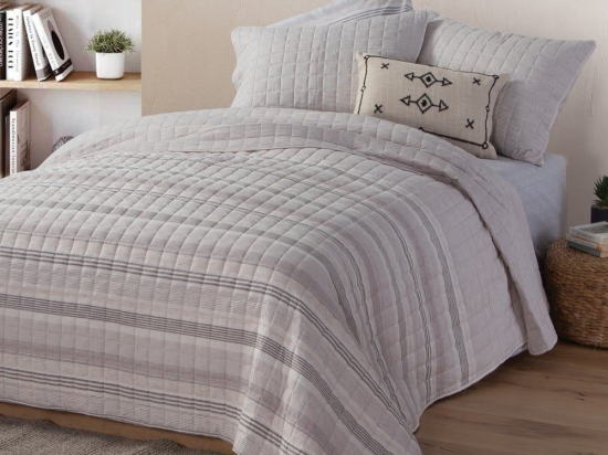 Κουβερλί Canfield Grey Nef-Nef Υπέρδιπλo 230x240cm Microfiber-Polyester