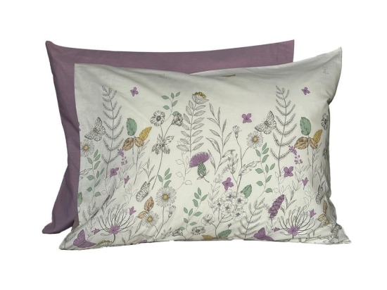 Μαξιλαροθήκη Spring Mood Mauve Nef-Nef 52X72 100% Βαμβάκι