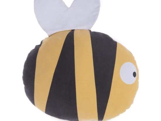 Μαξιλάρι Διακοσμητικό Παιδικό (Με Γέμιση) Bee Yellow Nef-Nef 35Χ35 Βαμβάκι-Πολυέστερ