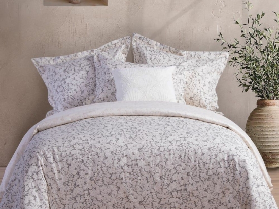 Σεντόνια Ambrose (Σετ 4τμχ) Ecru Nef-Nef Υπέρδιπλo 240x270cm 100% Βαμβακοσατέν