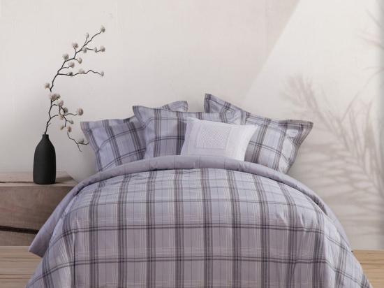 Κουβερλί Caldor Grey Nef-Nef Υπέρδιπλo 240x230cm Βαμβάκι-Πολυέστερ