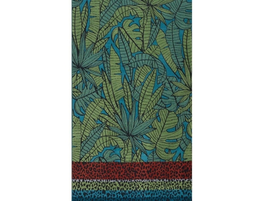 Πετσέτα Θαλάσσης Blossom Bloom Petrol Nef-Nef Θαλάσσης 100X180cm 100% Βαμβάκι