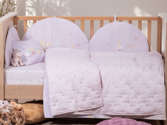 Κουβερλί Βρεφικό Special Lilac Nef-Nef Homeware Κούνιας 110x150cm Microfiber-Polyester