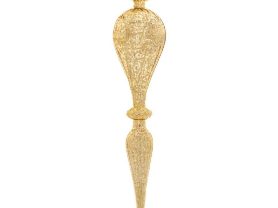 Στολίδι Χριστουγεννιάτικο Κρεμαστό 86112 8x38cm Gold