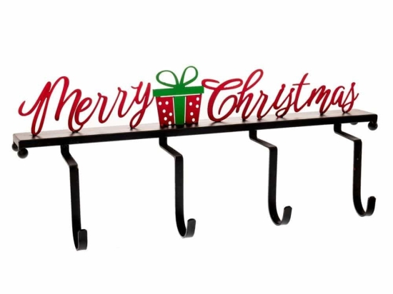 Χριστουγεννιάτικη Κρεμάστρα 4 Θέσεων Merry Christmas 87156 51x17x20cm Multi