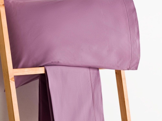 Σεντόνι Με Λάστιχο Σύνθεση-511 Purple Vesta Home Μονό 100x230cm 100% Βαμβακερό Περκάλι
