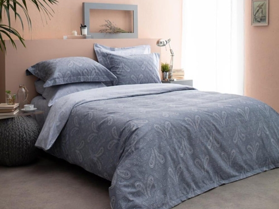 Κουβερλί Firenze-1 Blue Vesta Home Υπέρδιπλο 230x270cm 100% Βαμβακοσατέν