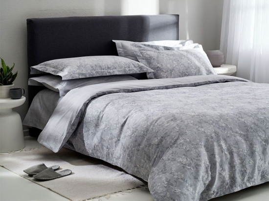Σεντόνια Torino-1 (Σετ 4τμχ) Grey Vesta Home King Size 280x270cm 100% Cotton Satin
