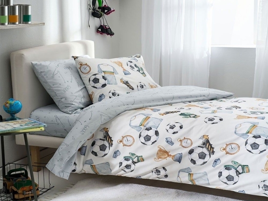 Κουβερλί Παιδικό Football Multi Vesta Home Μονό 160x230cm 100% Βαμβάκι