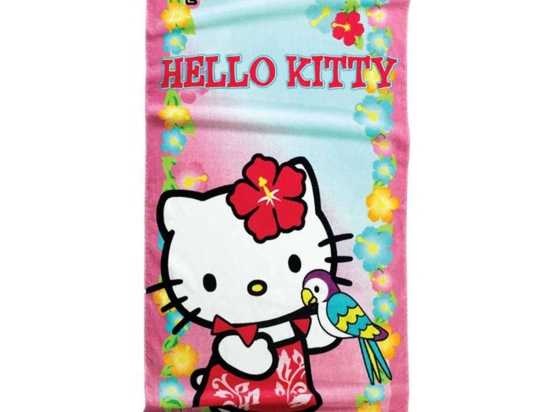 Πετσέτα Θαλάσσης Παιδική Hello Kitty 22 Pink-Ciel Nima Θαλάσσης 75x150cm 100% Βαμβάκι
