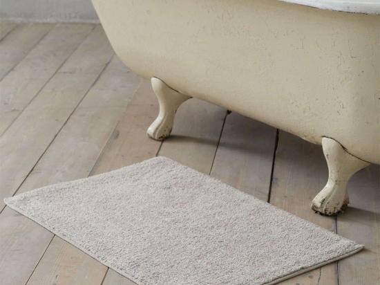 Πατάκι Μπάνιου Homey - Beige Nima 70Χ110 70x110cm Βαμβάκι-Πολυέστερ