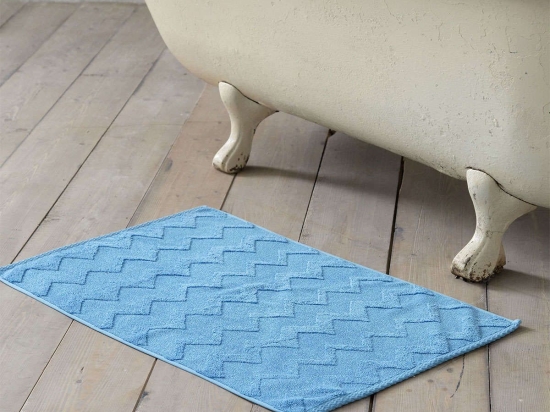 Πατάκι Μπάνιου - Swell Sky Blue Nima 50 X 80 50x80cm 100% Βαμβάκι