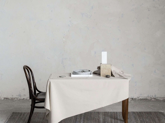 Τραπεζομάντηλο - Saha Beige Nima 150X150 100% Βαμβάκι
