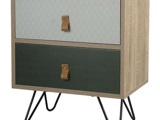 Κομοδίνο Trend Sonoma 45x29x52,5cm 09-1001 Μοριοσανίδα, Μελαμίνη