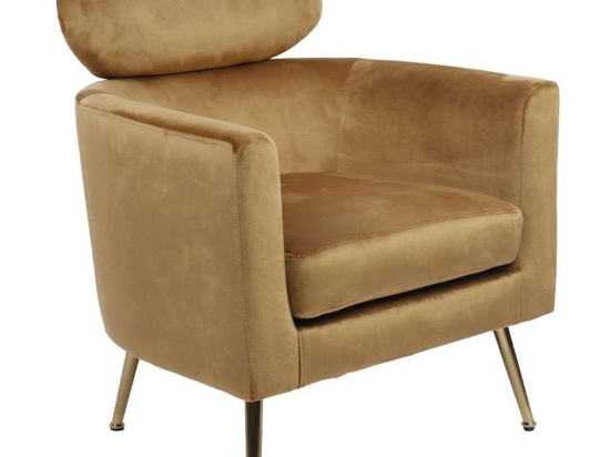 Πολυθρόνα Testa 01-3145 86x72x76cm Gold