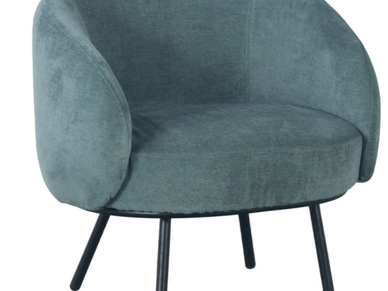 Πολυθρόνα Malu 01-3233 74x68x74cm Light Green-Black