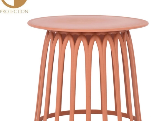 Τραπέζι Coffee Basket 27-0125 49.5x49.5x44 Terracotta