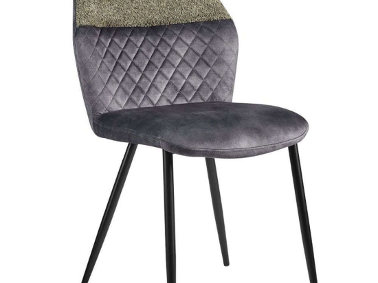Καρέκλα Kite 03-1101 62x49x83cm Olive-Grey Μέταλλο,Ύφασμα