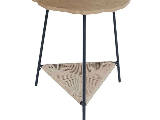 Τραπεζάκι Σαλονιού Tree 04-0964 46x46x52cm Natural-Black