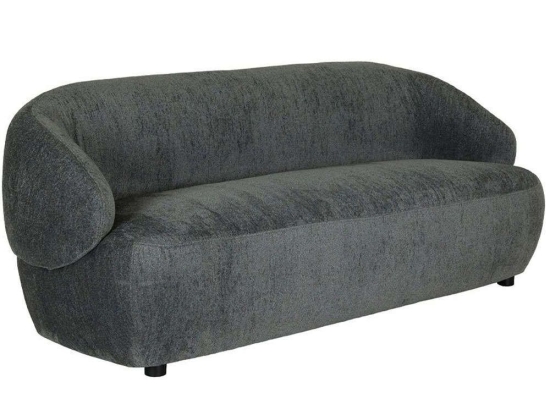 Καναπές Τριθέσιος Μπουκλέ Boomerang 01-3356 193x80x72cm Blue