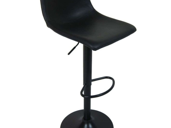 Σκαμπό Μπαρ Straight 26-0036 45,5x48x108cm Black