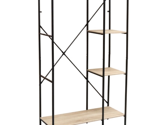 Ντουλάπα Free 90 18-0015 90x40x165cm Sonoma-Black
