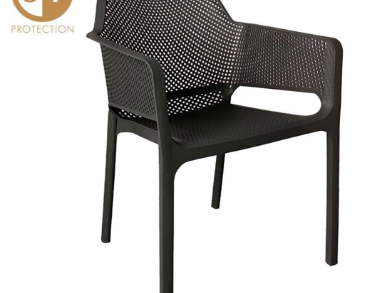 Καρέκλα Hawai 27-0219 59x59x80cm Anthracite