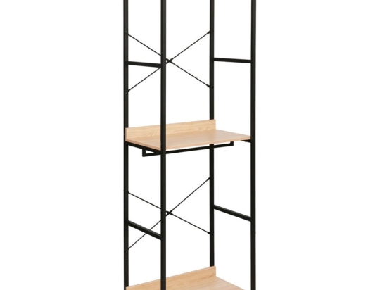 Ντουλάπα Xenia 18-0017 60x40x200cm Natural-Black