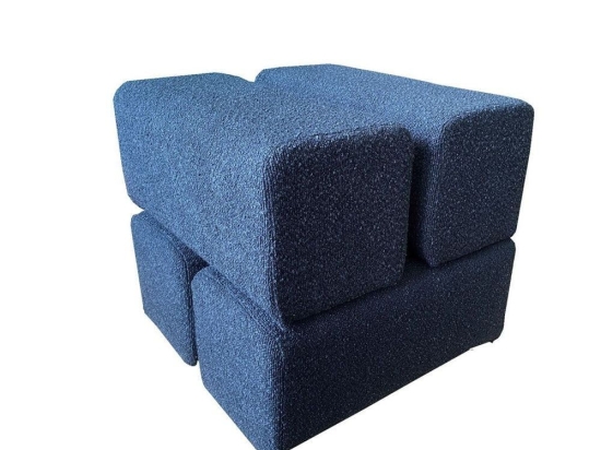 Σκαμπό Cheval 16-0726 45x45x42 Blue Rough