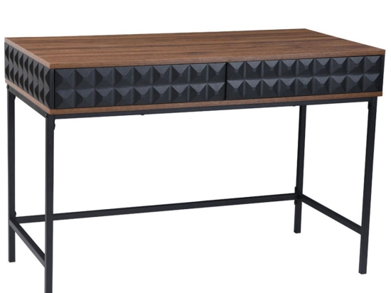 Γραφείο Zuma 28-0303 110.5x54x76cm Black-Walnut