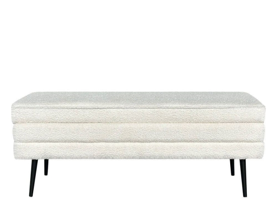 Σκαμπό Slices 16-0801 Με Αποθηκευτικό Χώρο 110x40x44 White
