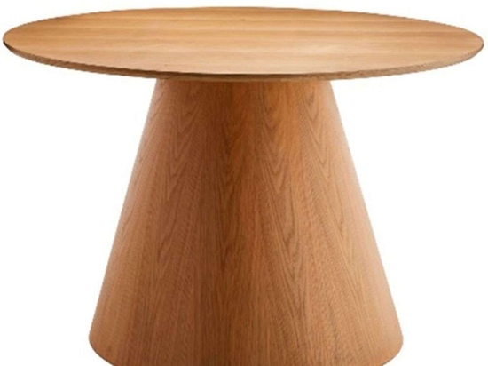 Τραπέζι Lotus 02-0649 120x120x72cm Natural Ξύλο