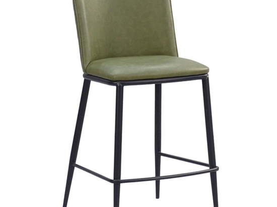 Σκαμπό Bar Couture 26-0052 45.5x53.58x99 Olive-Black