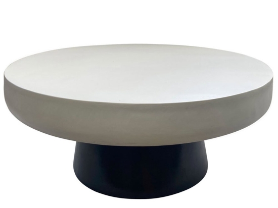 Τραπέζι Coffee Mykonos 04-1098 90x90x39 Black-White