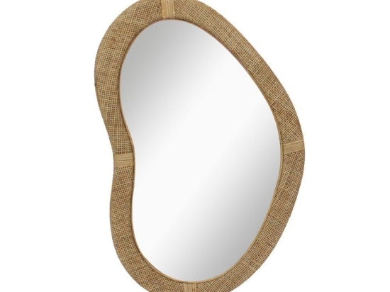 Καθρέπτης Τοίχου Kamira 11-0643 59.5x3x89.5 Natural Rattan