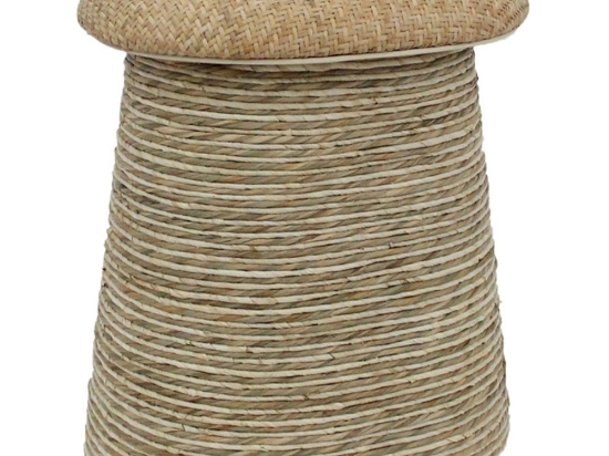 Σκαμπό Sikinos 16-0876 41.5x31x46 Natural