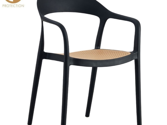 Καρέκλα Στοιβαζόμενη Bistrot 27-0235 57x53x81.5cm Natural-Black