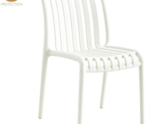 Καρέκλα Στοιβαζόμενη Sticky 27-0242 41.5x60x80.5cm White