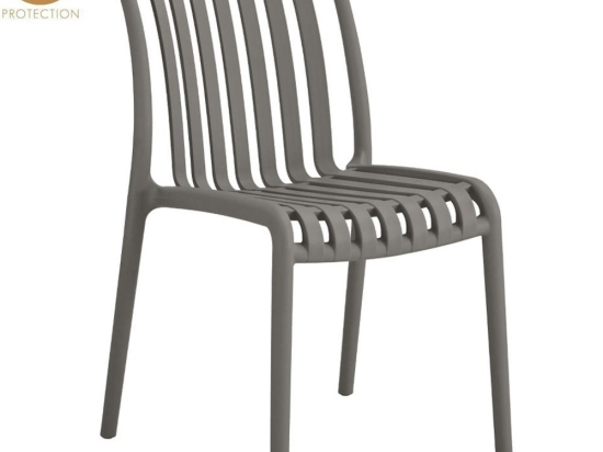 Καρέκλα Στοιβαζόμενη Sticky 27-0243 41.5x60x80.5cm Grey