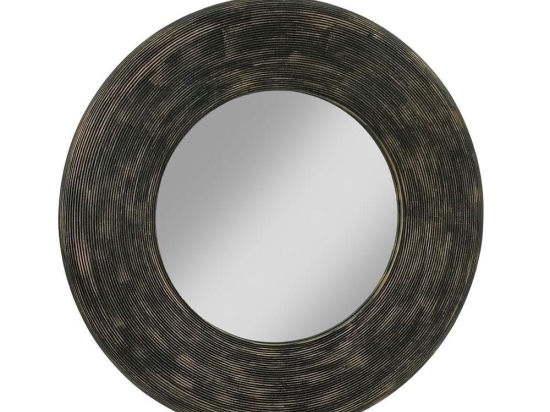Καθρέπτης Τοίχου Up Down 11-0662 77x6x77 Black Antique Bamboo
