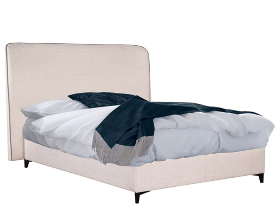 Κρεβάτι Colombo (Για Στρώμα 160x200cm) 09-2117 210x170x120cm Ecru-Black Διπλό