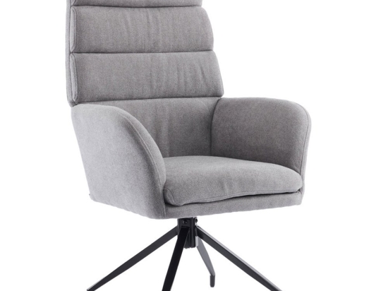 Πολυθρόνα Περιστρεφόμενη Girar 01-3535 70x69.5x113cm Black-Grey