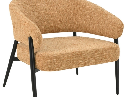 Πολυθρόνα Moritz 01-3572 73x72x75cm Black-Mustard